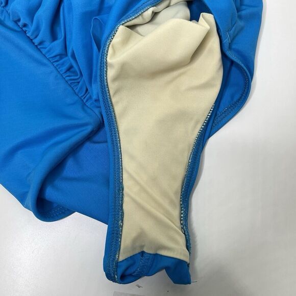 MIRACLESUIT Rialto Swimsuit Size 14 Slimming Shaper Ruched Blue Tummy Control - Picture 6 of 16